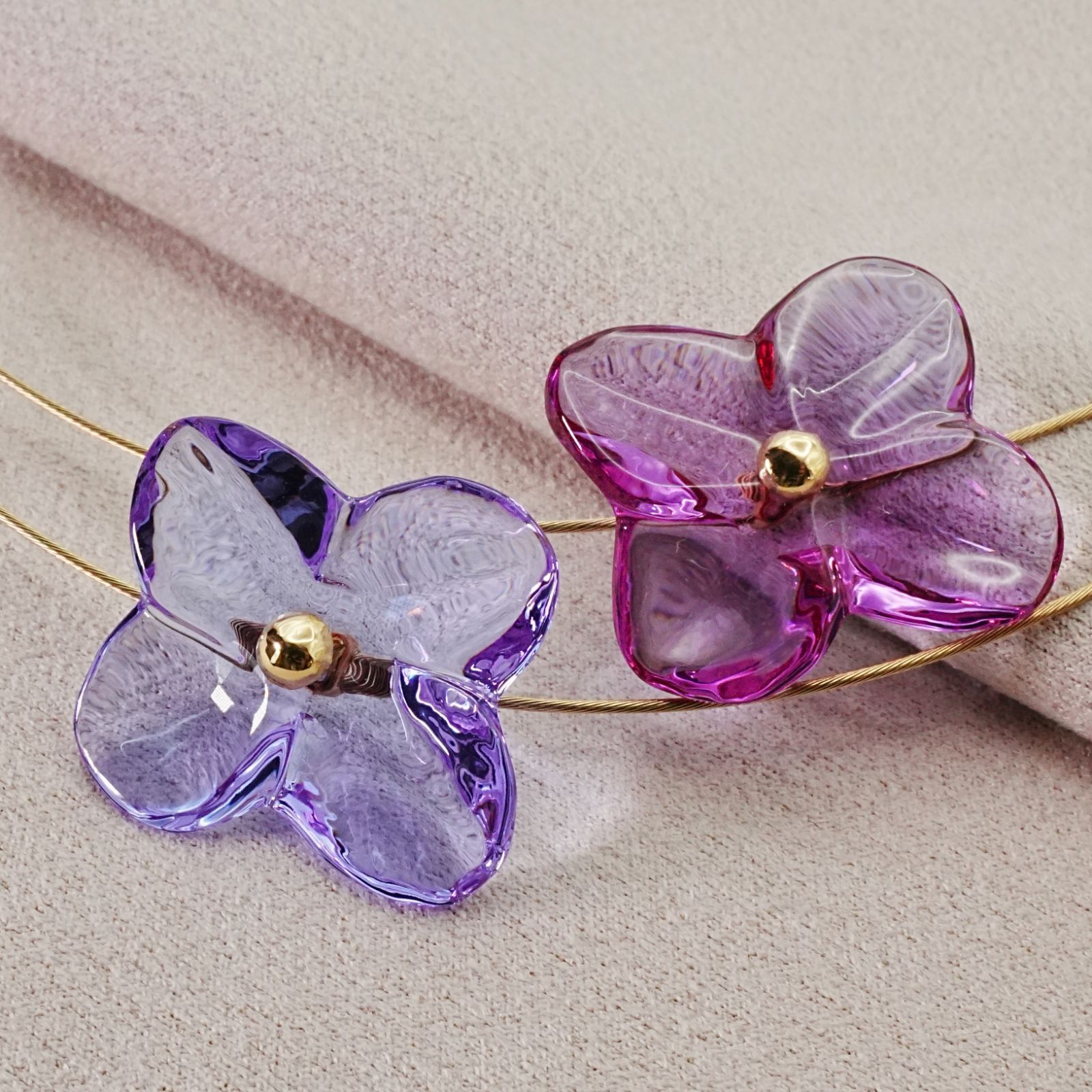 バカラ オルテンシア K18 チョーカー フラワー |25-1362箱 NICORILABO_COM