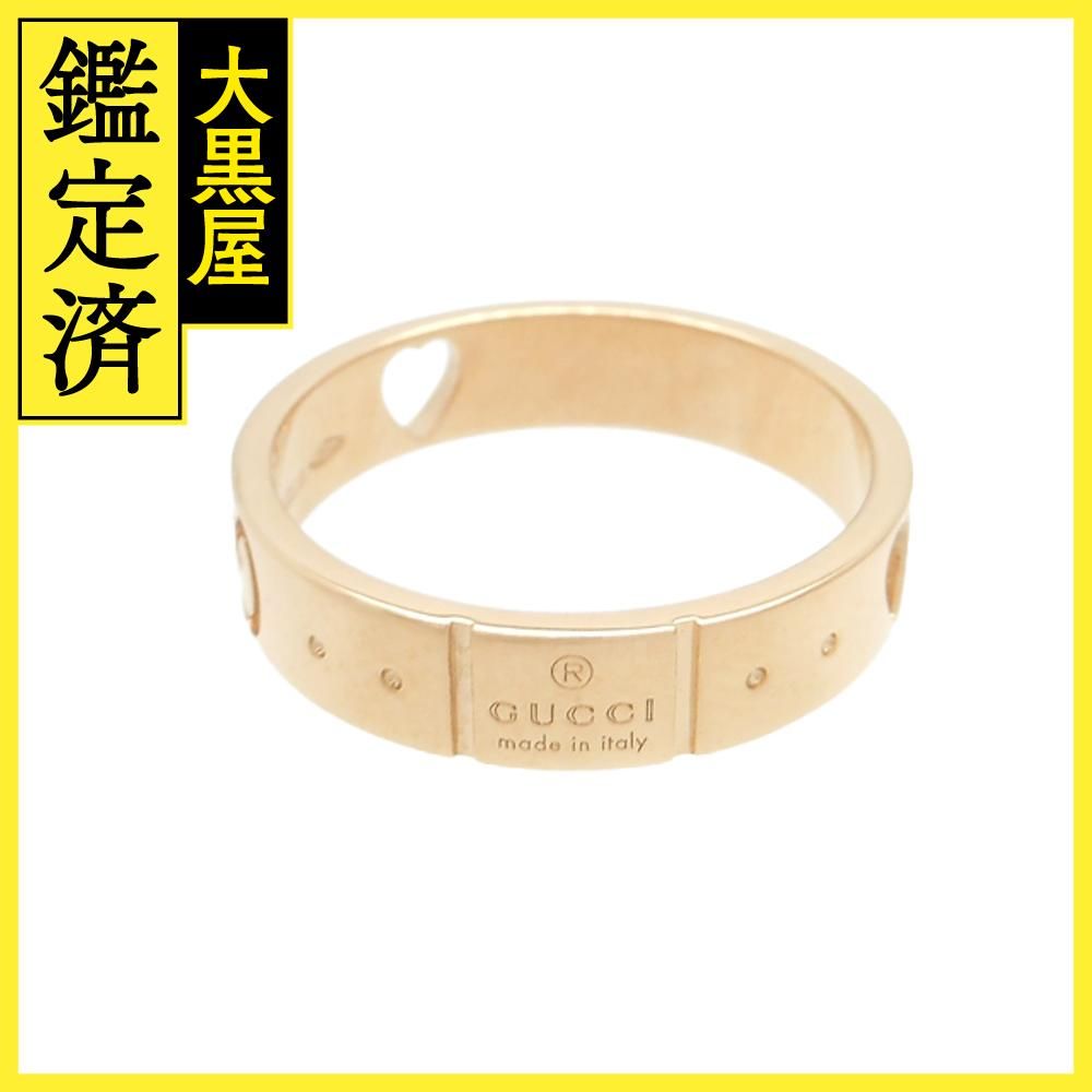 GUCCI グッチ アイコンアモールリング PG ピンクゴールド 8号 約3.1g 2143100465336【200】 - メルカリ