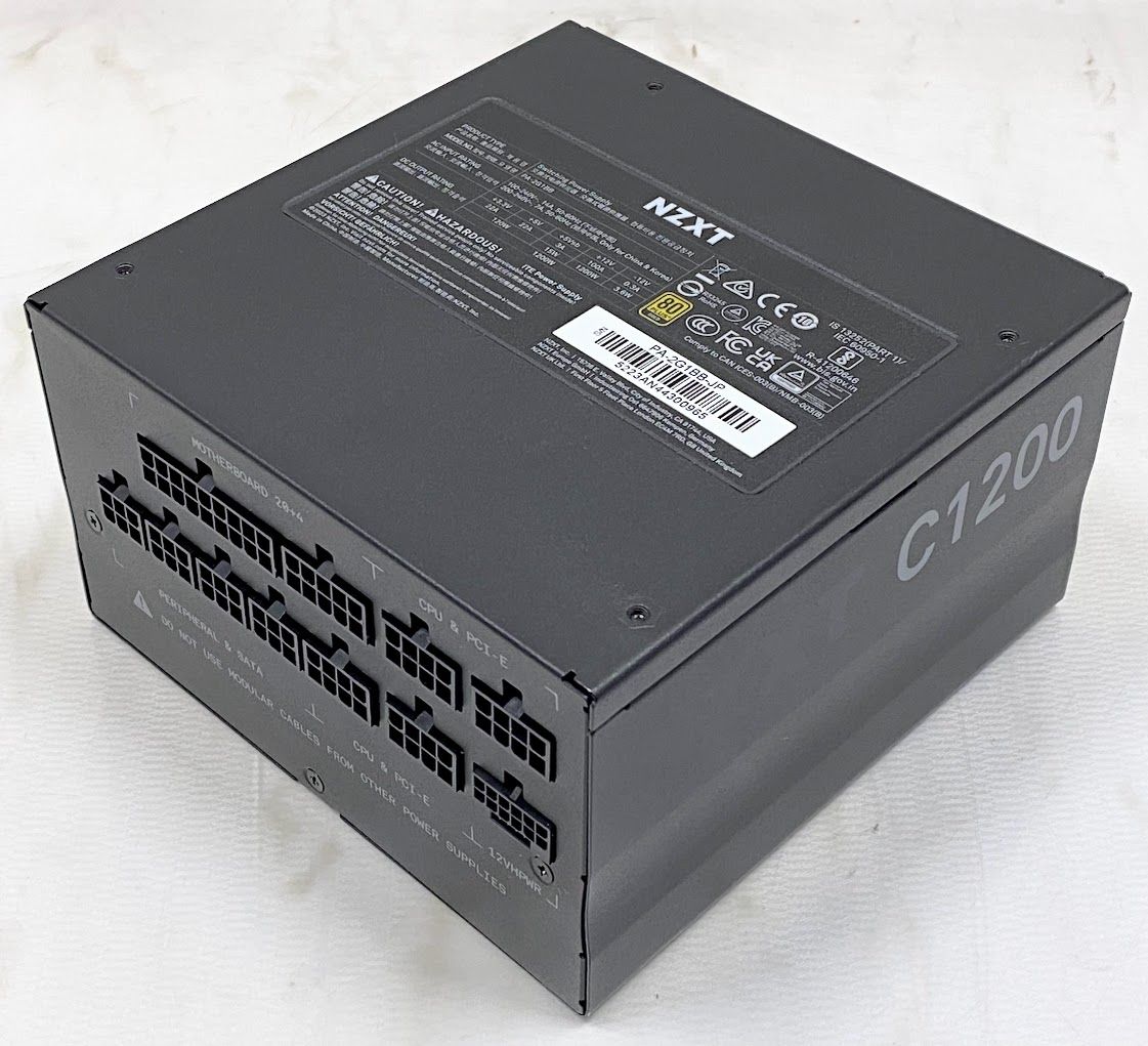 美品】NZXT C1200 電源ユニット 80 Plus Gold 認証 PA-2G1BB-JP 美品】NZXT C1200 電源ユニット 80 Plus Gold 認証 PA-2G1BB-JP
