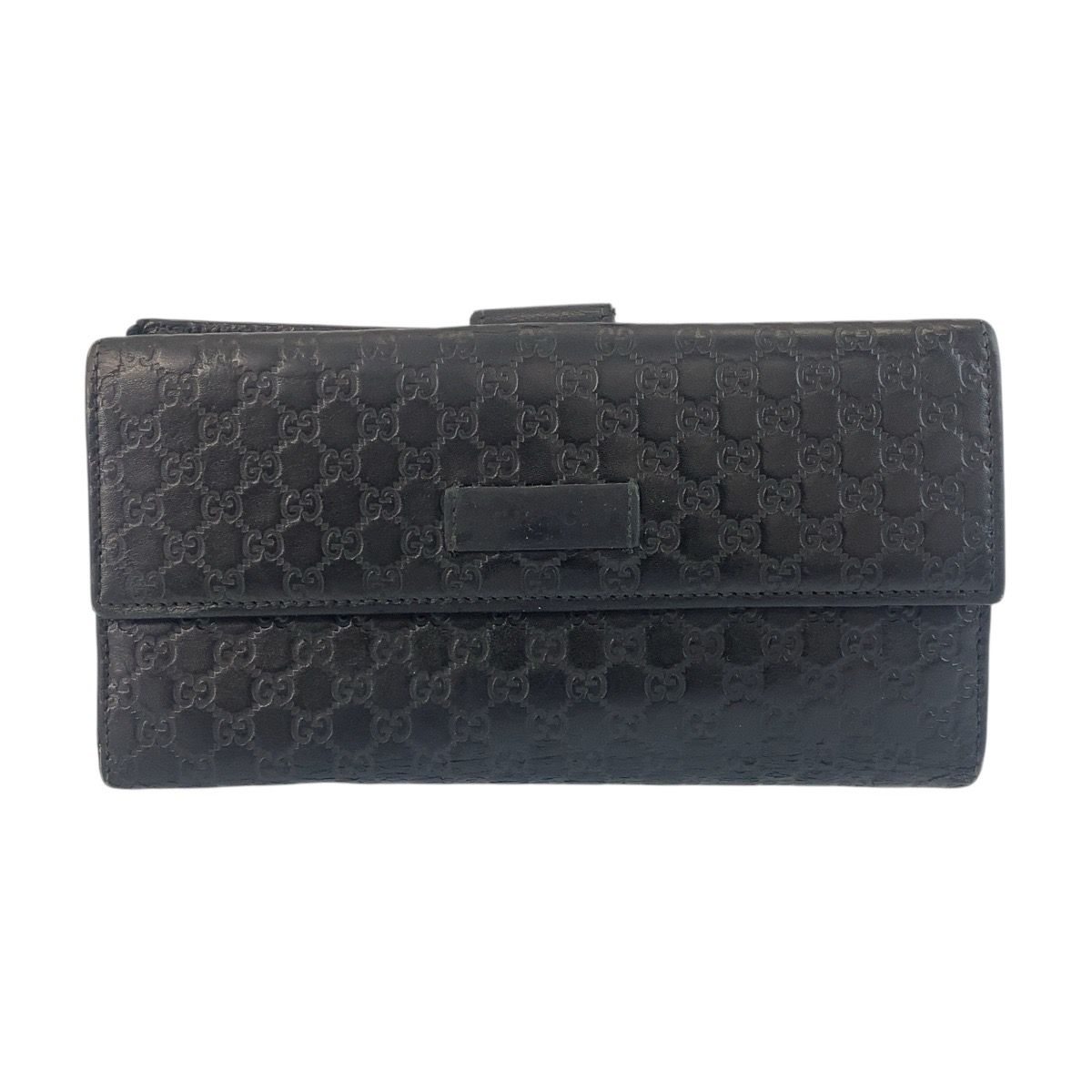 GUCCI グッチ グッチシマ ブラック 黒 レザー 449393 長財布
