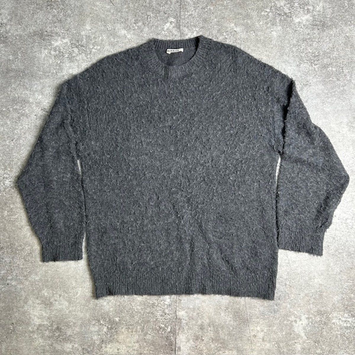 AURALEE オーラリー 24AW BRUSHED WOOL CASHMERE SILK KNIT シャギー