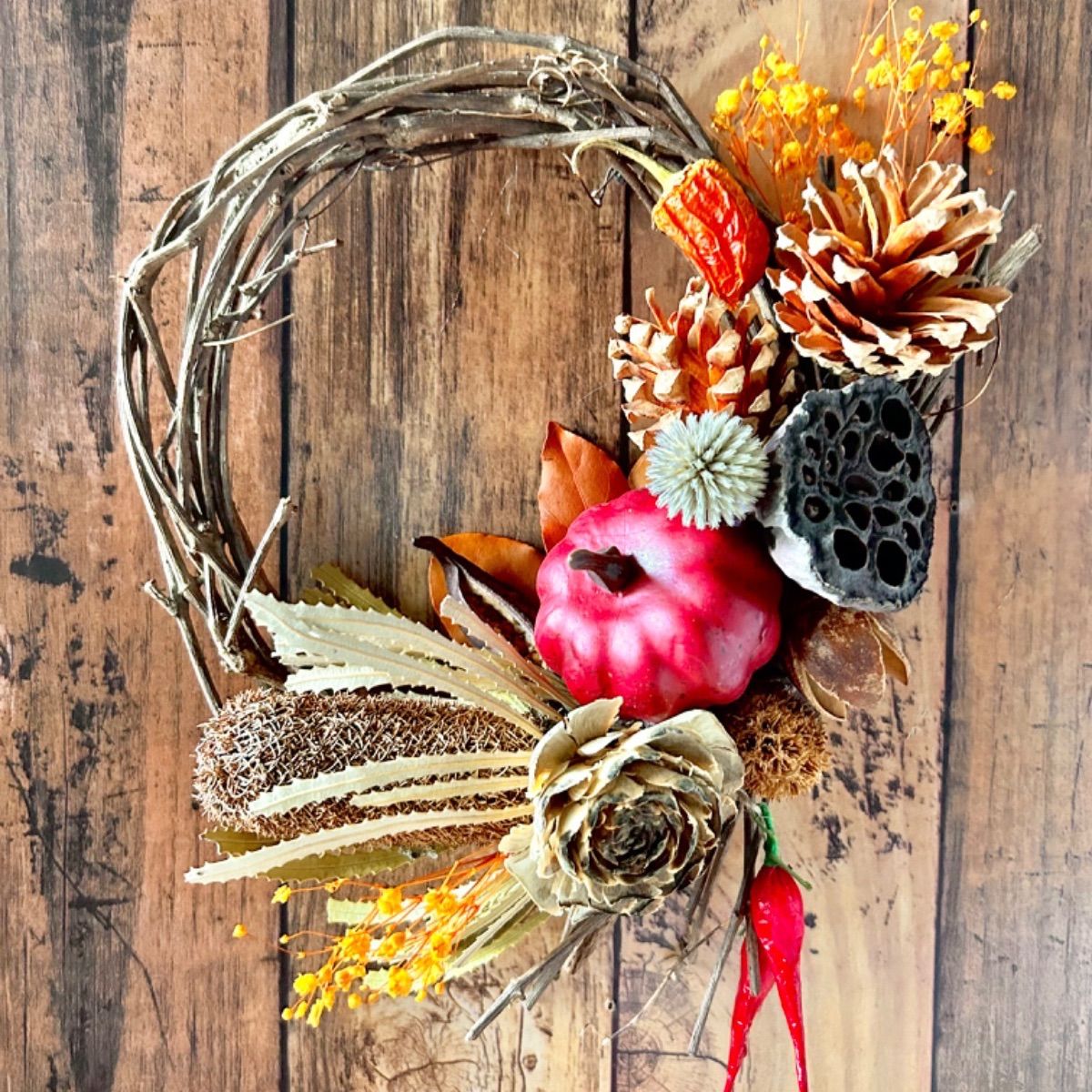 ~*~Natural~*~クリスマスリース　ネイティブ☆ドライフラワーリース Natural~*~クリスマスリースネイティブ☆ドライフラワーリース