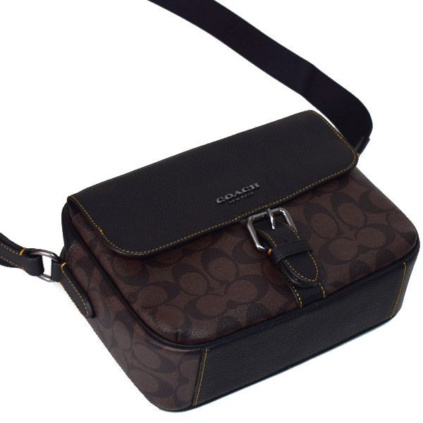 コーチ バッグ COACH コーティングキャンバス レザー シグネチャー