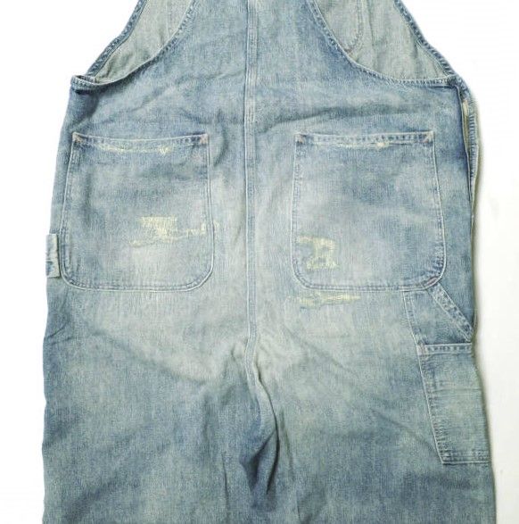 RRL ダブルアールエル WESTCOTT REPAIRED DENIM OVERALLS リペア加工
