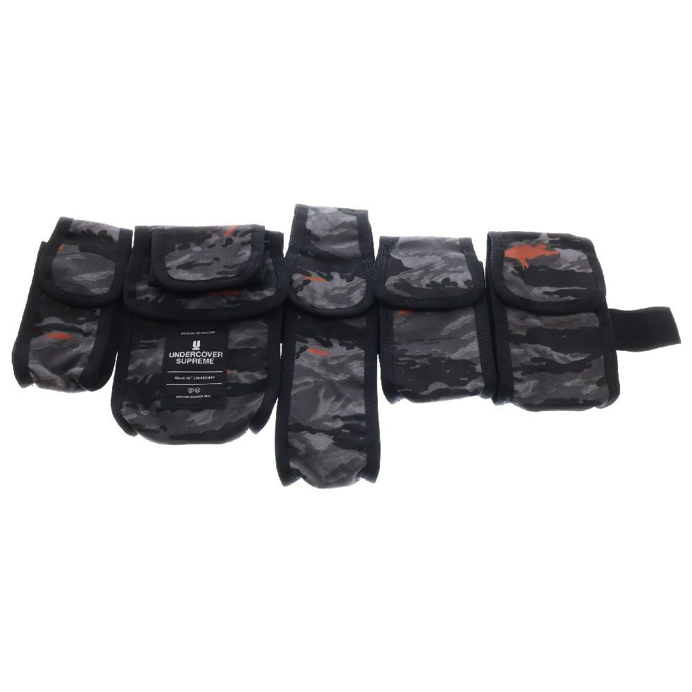 SUPREME シュプリーム 23SS×UNDERCOVER Belt Waist Bag アンダーカバー ベルトウエストバッグ 6連ボディバッグ ブラック|カモフラ