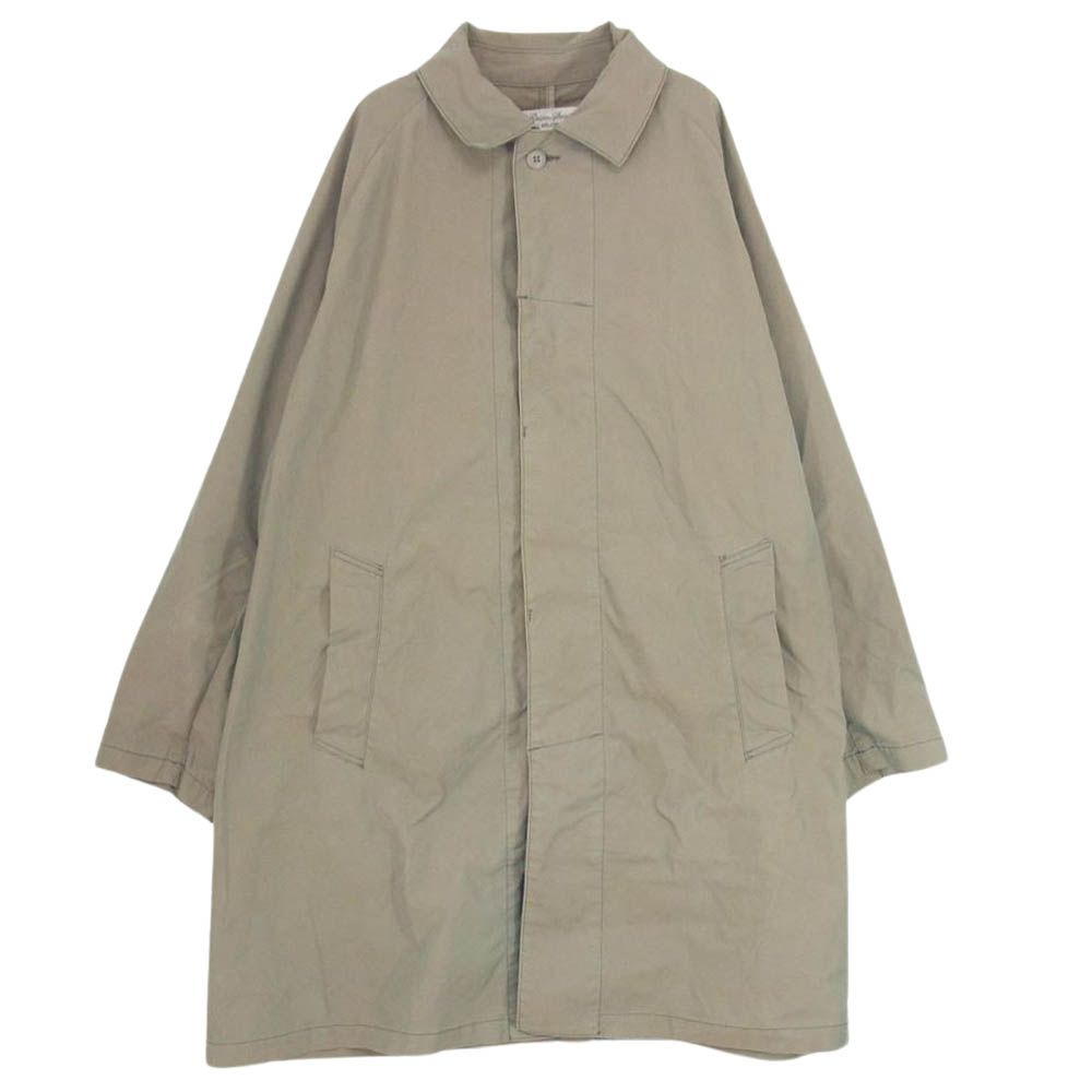 REMI RELIEF レミレリーフ 高密度ツイル 玉虫 ステンカラー コート カーキ系 L【中古】