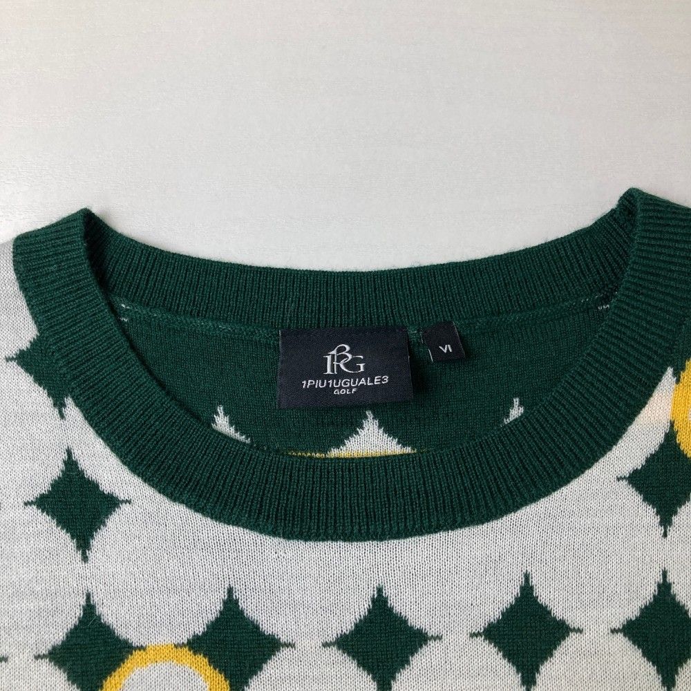1PIU1UGUALE3 GOLF クレイジーニット　ゴルフ　セーター 1PIU1UGUALE3 GOLF クレイジーニット ゴルフ セーター クラ