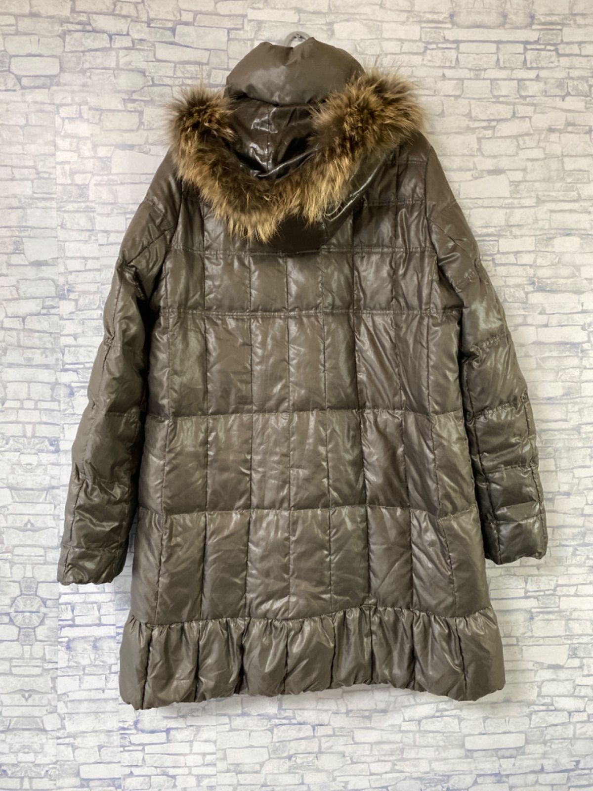 A2-81】BALMAIN PARIS Lサイズ ダウンコート 緑色 - メルカリ