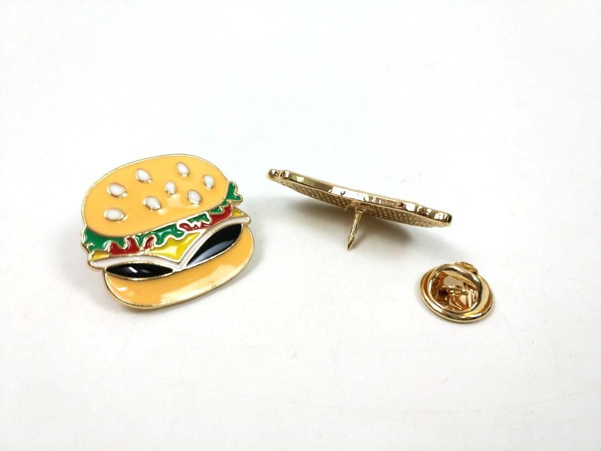 高質で安価 ハンバーガー ホットドッグ ピンズ 2個セット ピンバッジ ぬいぐるみ