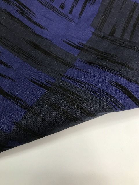 浴衣 こげ茶地に格子模様