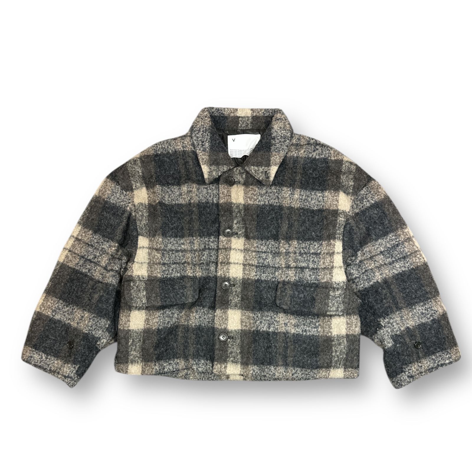 VOAAOV 23AW ウールブルゾン VOAAOV - 残り一点ウールリネンヘリンボーンジップブルゾン