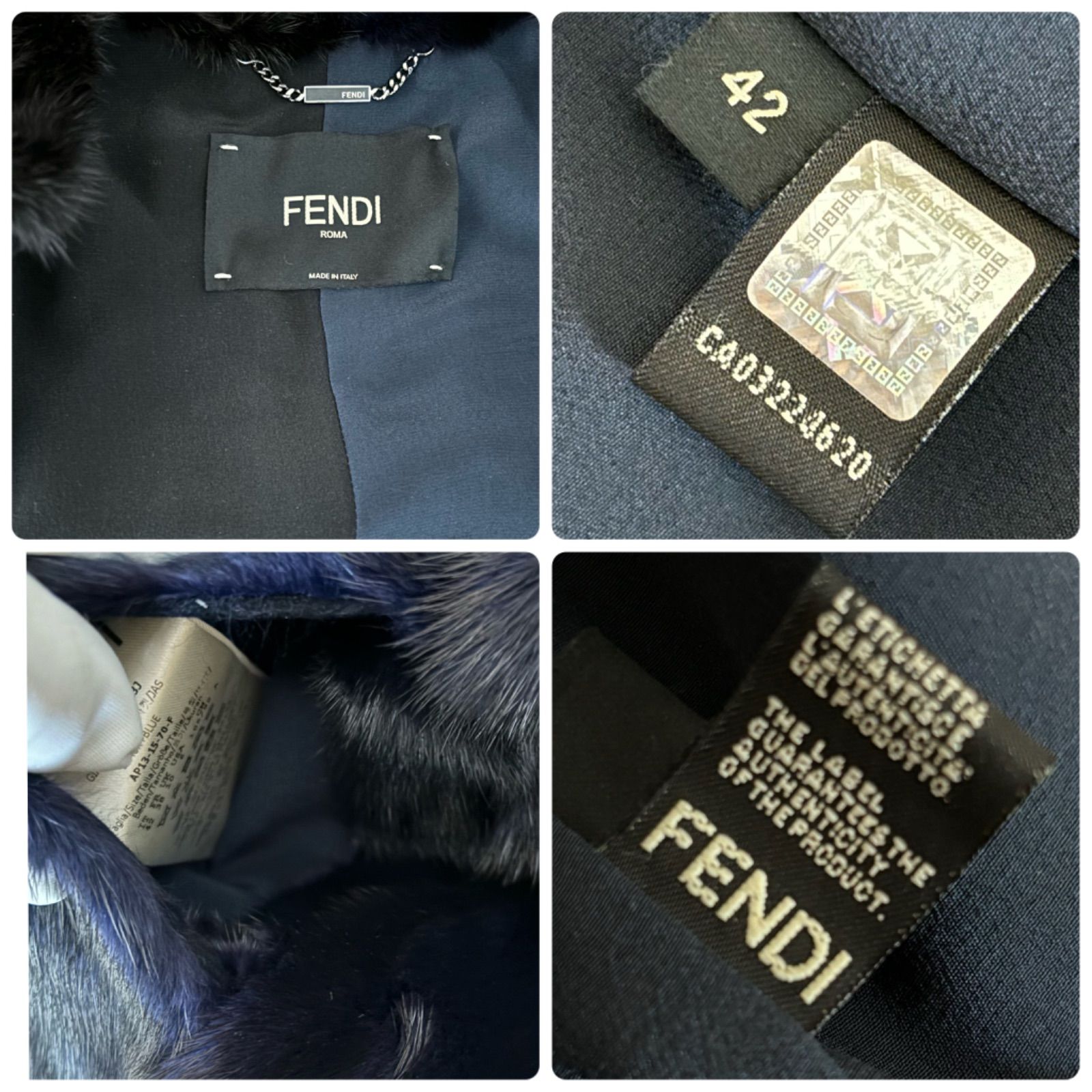 FENDI フェンディ 未使用 コレクションライン ミンク ファー
