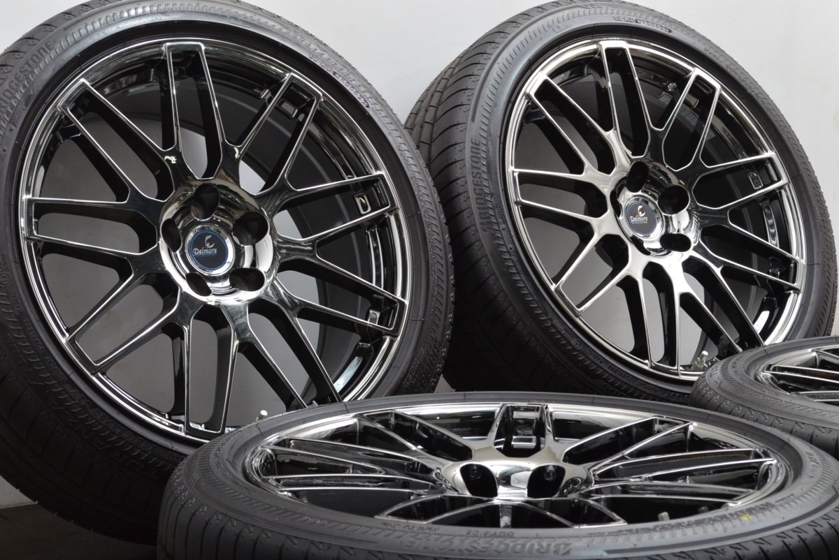 バリ溝品 Weds DELMORE LC.S 20in 8.5J 25 ブリヂストン トランザ TURANZA T005 245 45R20 センサー付き レクサス LS500 LS500h
