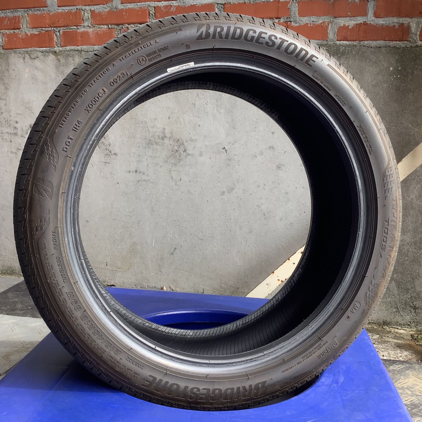 値下げ！［送料込み］ 215/45R18 BRIDGESTONE TURANZA T005A MA