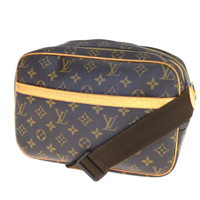 【中古】 ルイ・ヴィトン(Louis Vuitton) モノグラム リポーター PM M45254 ショルダーバッグ ブラウン 81GB976