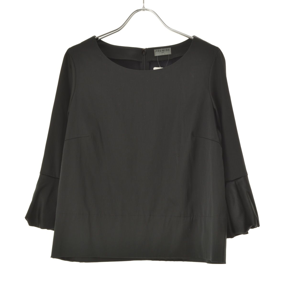 theory luxe フリルブラウス 黒 theory luxe カットソー ブラウス