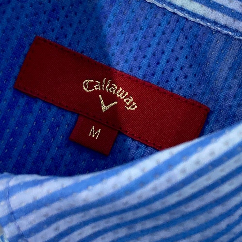 キャロウェイ 2024年モデル 半袖ポロワンピース シアサッカー ストライプ柄 キャロウェイ 2024年モデル 半袖ポロワンピース シアサッカー ストライプ柄