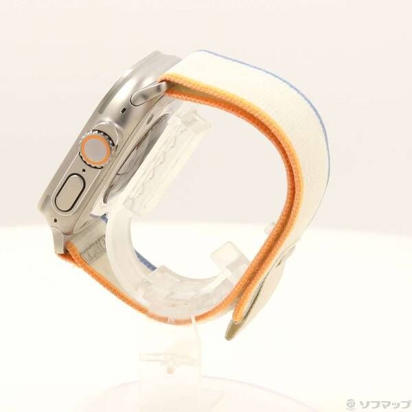 〔 品〕 Apple Watch Ultra 2 GPS Cellular 49mm チタニウムケース オレンジ ベージュトレイルループ 349