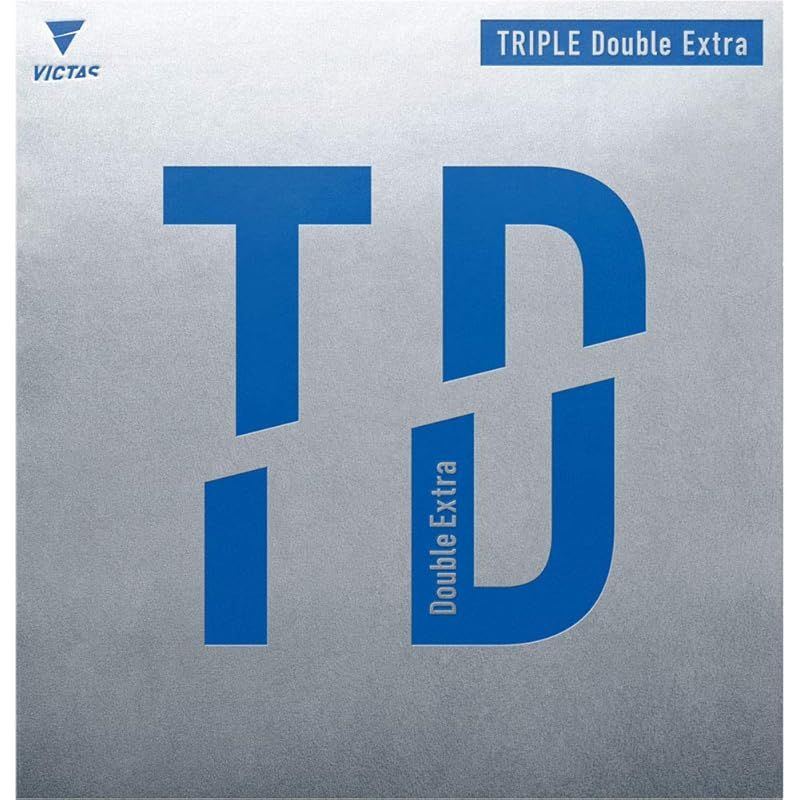 ヴィクタス(VICTAS) 卓球 ラバー TRIPLE Double Extra トリプル ダブルエキストラ 裏ソフト 強粘着 ブラック(0020) 2.0