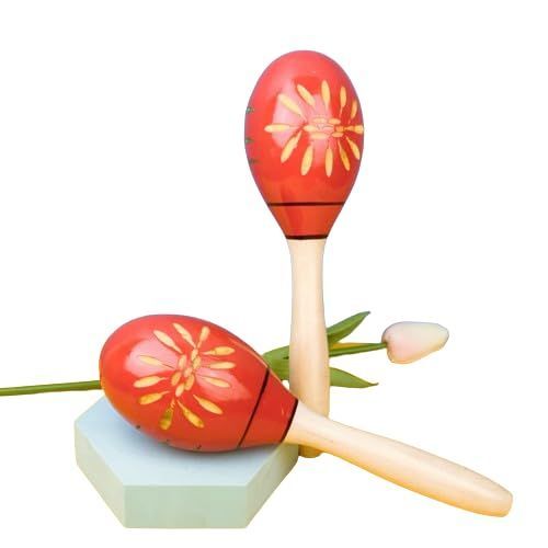 中型刻印入り (pont du monde) マラカス Maracas 打楽器 ラテン