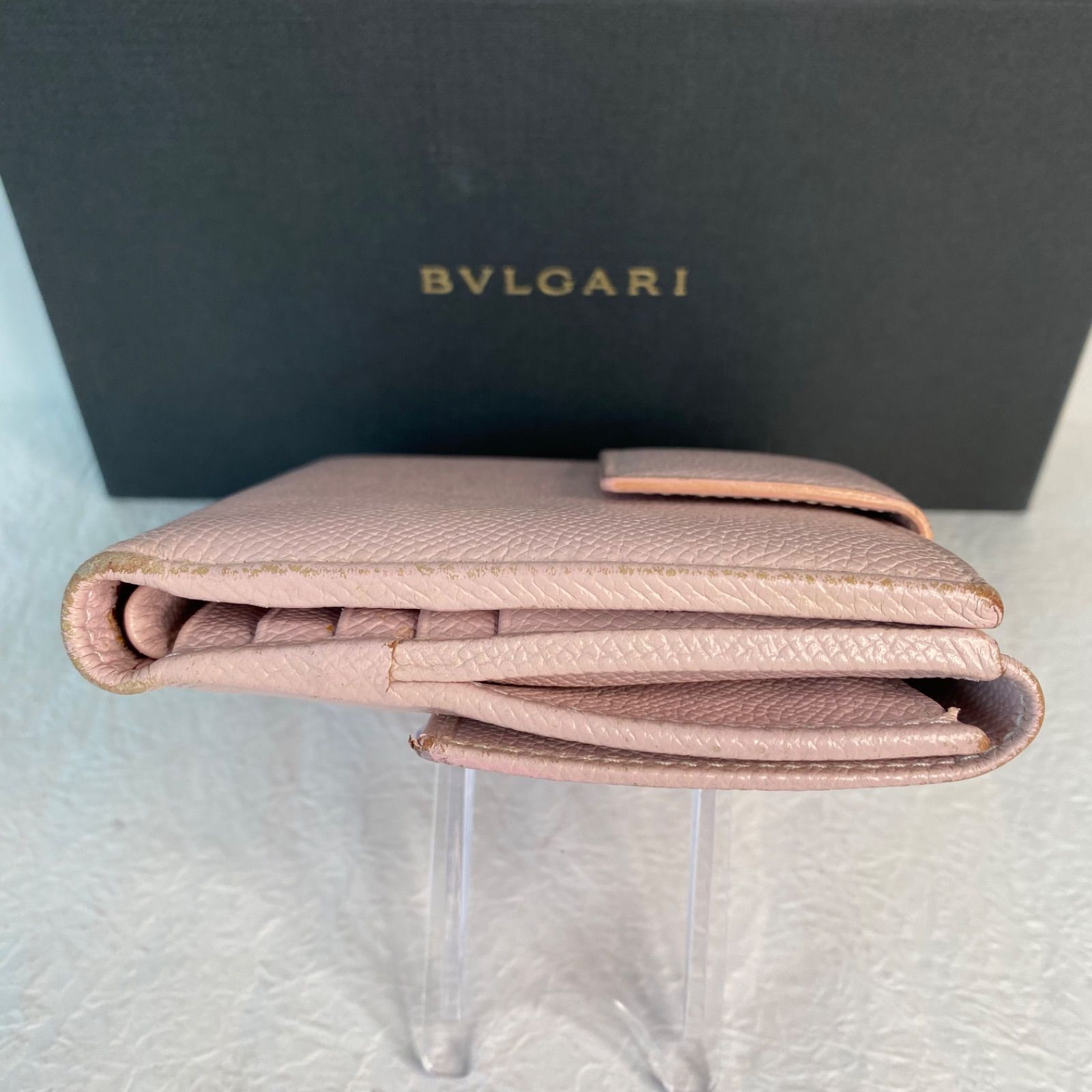 ブルガリ BVLGARI 30411 パスケース付 Ｗホック 二つ折り 財布 ブルガリ BVLGARI 30411 パスケース付 Wホック 二つ折り 財布