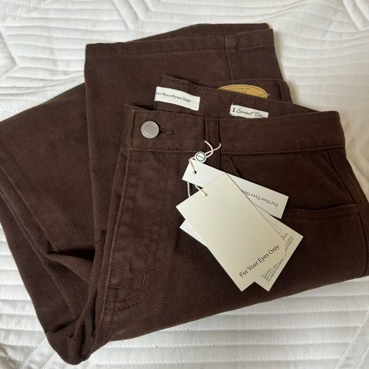 フォー ユー オンリー Fyeo ジョイ ポケット デニム 茶色 WWW_DECORATOM_COM_BR