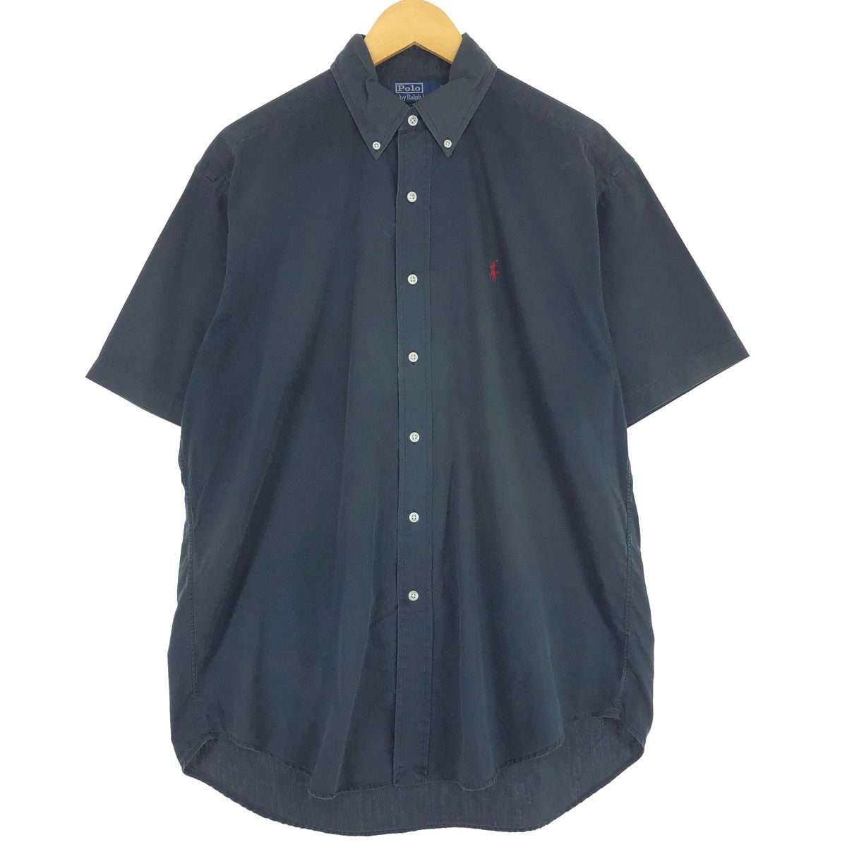 古着 ラルフローレン Ralph Lauren POLO by Ralph Lauren 半袖 ボタンダウンシャツ メンズM/eaa445176