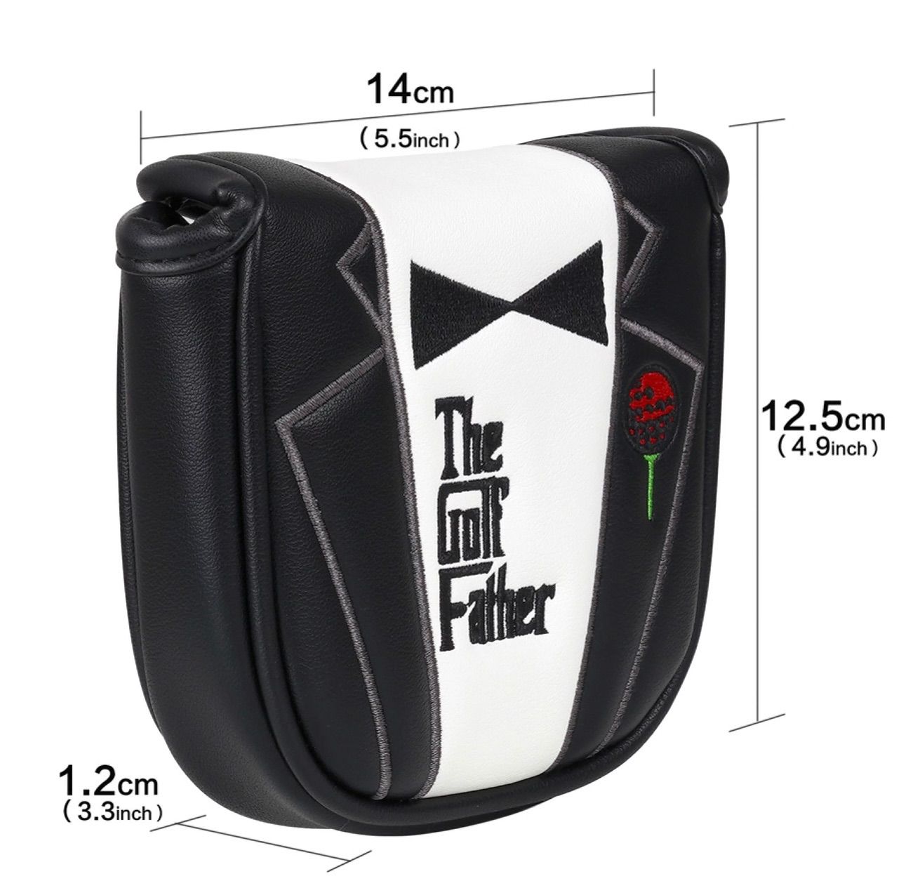 ゴルフヘッドカバー パターカバー ヘッドカバー 高級レザー マグネット