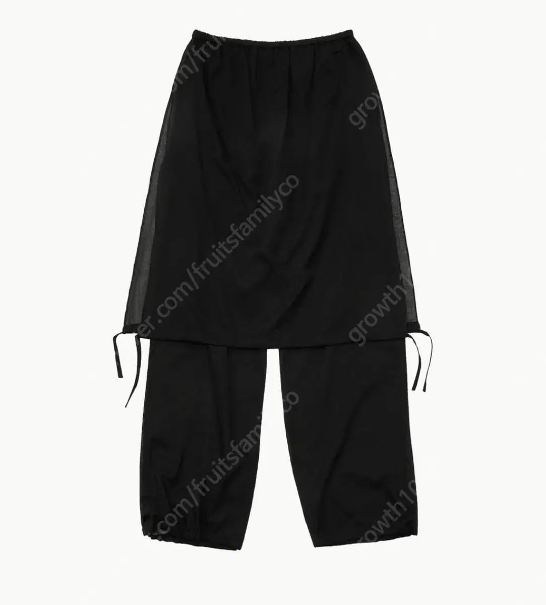 AMOMENTO アモーメント レイヤード バンディング パンツ