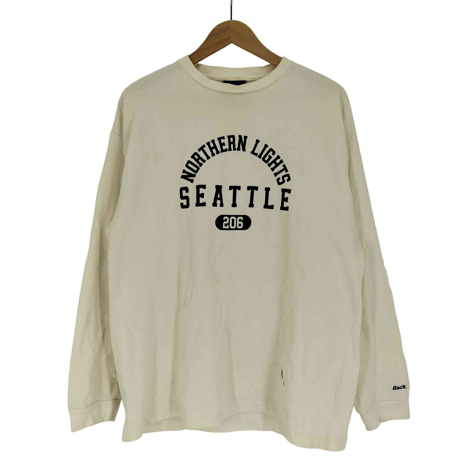 BackChannel ベージュ　ロンT Back Channel ロングTシャツ XXL BackChannel ベージュ ロンT Back