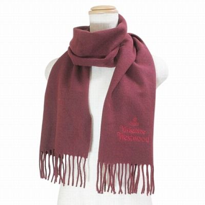 ⚫︎Vivienne Westwood イタリア製 ウール フリンジ マフラー Vivienne Westwood (ヴィヴィアン・ウエストウッド) ウール100