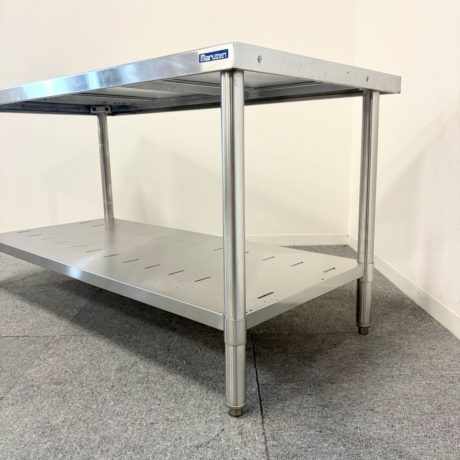 ステンレス作業台|マルゼン|幅1200mm×奥行600mm×高さ650mm|業務用|厨房機器|台|棚|テーブル|1570