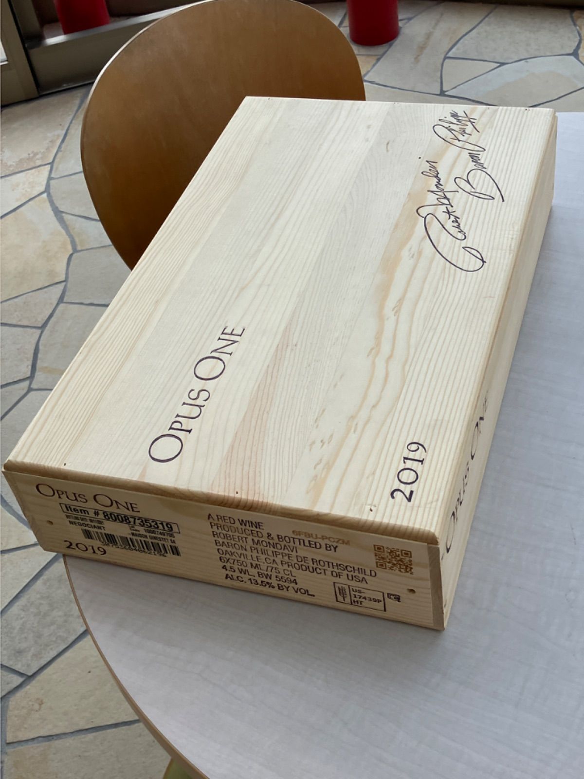 オーパス ワン 2019 ワイン 木箱 - メルカリ