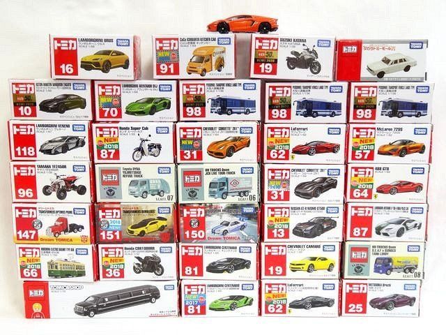 未開封品あり トミカ 35個まとめ売り トヨタ スバル 日産 ランボルギーニ トランスフォーマー ワイルドスピード スズキ 広島電鉄 □７J