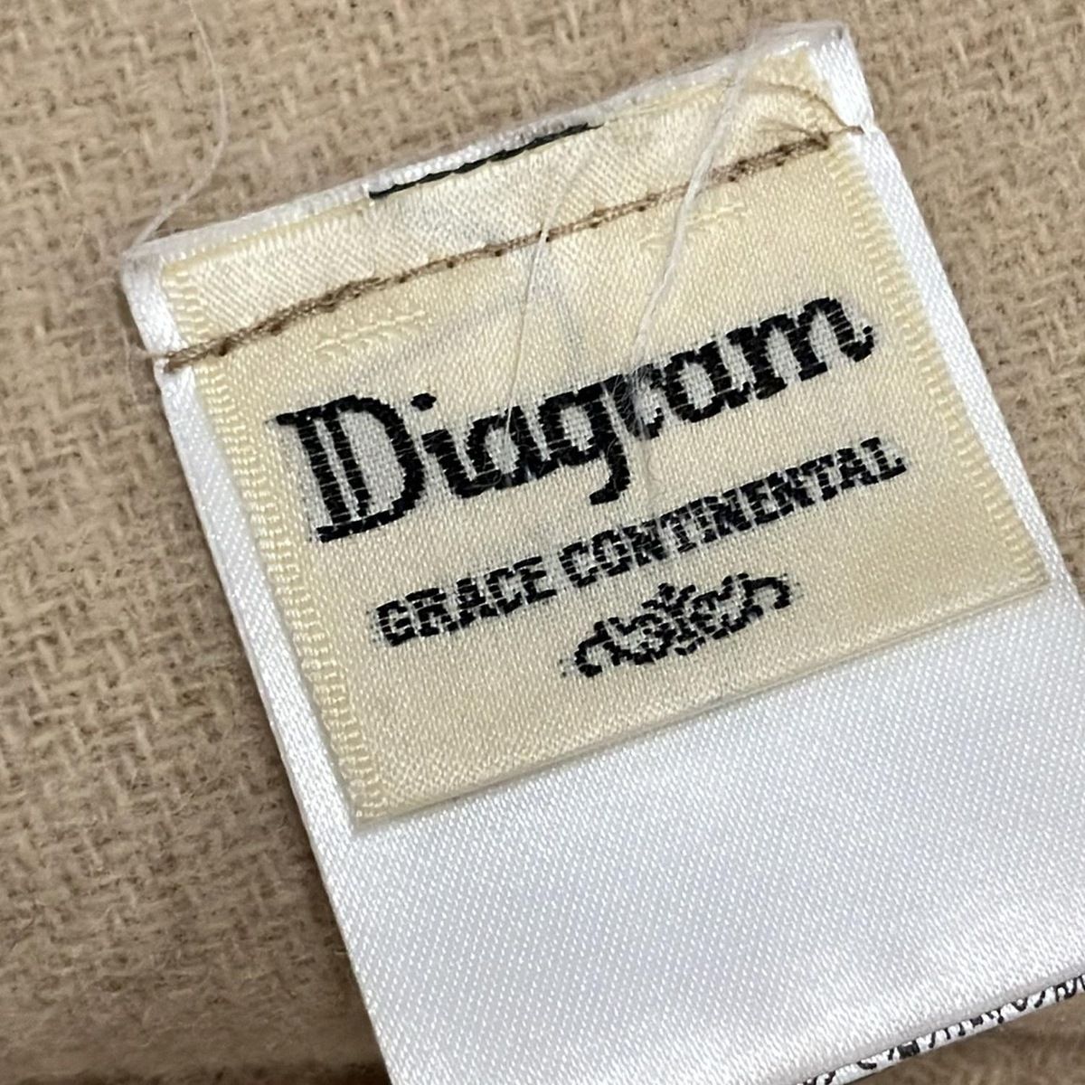 Diagram ダイアグラム ダウンベスト ラクーンファー ベージュ系 36 Diagram GRACE CONTINENTAL(ダイアグラム) ポンチョ サイズF