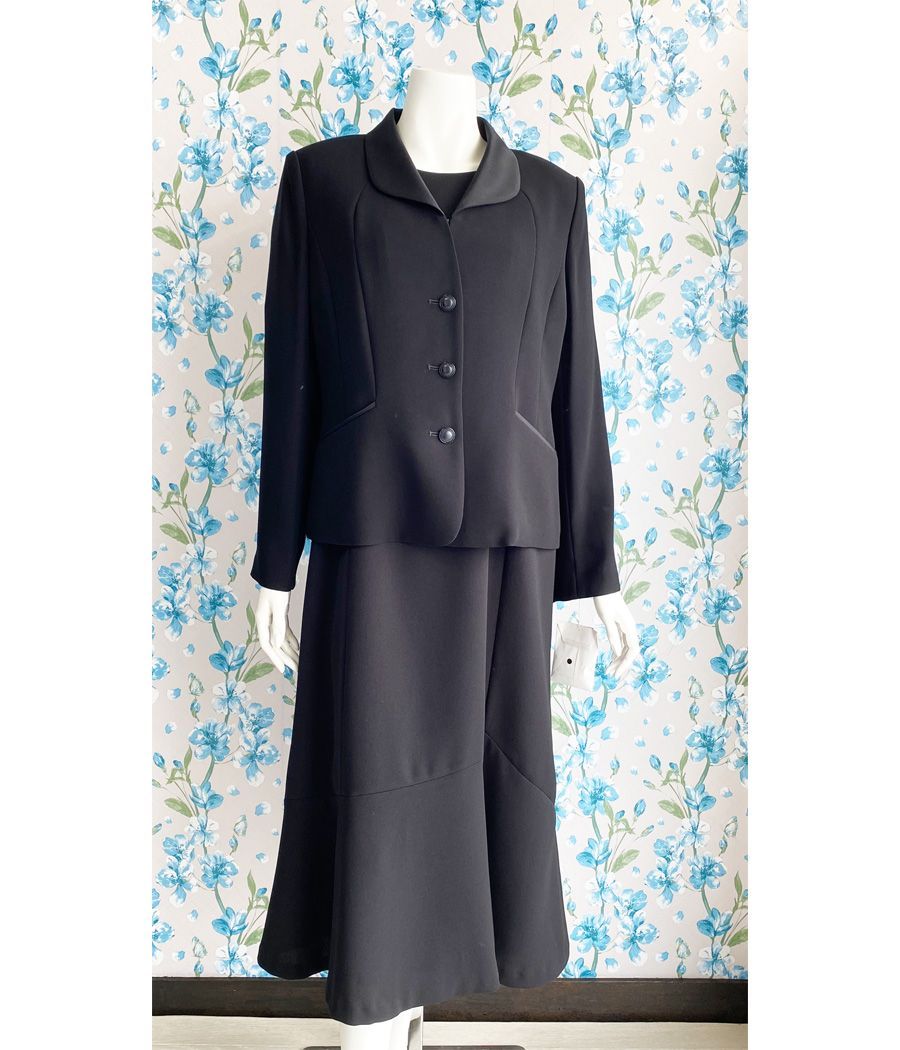 タグ付き 在庫限り FAIRMARRY ブラックフォーマルアンサンブル2点セット 19号サイズ BF0100