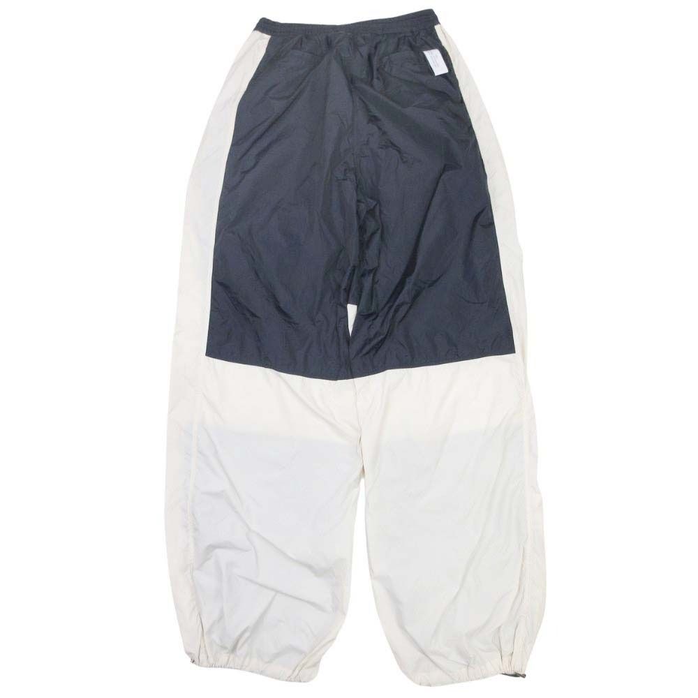 23ss rokh ロク WINDBREAKER TROUSERS ウィンドブレーカーパンツ ナイロンジョガー バイ 34 ネイビー ホワイト レディース 古着