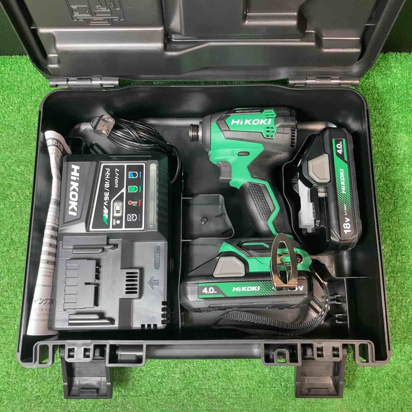中古美品】☆ハイコーキ(HIKOKI ※旧:日立工機) コードレスインパクト 