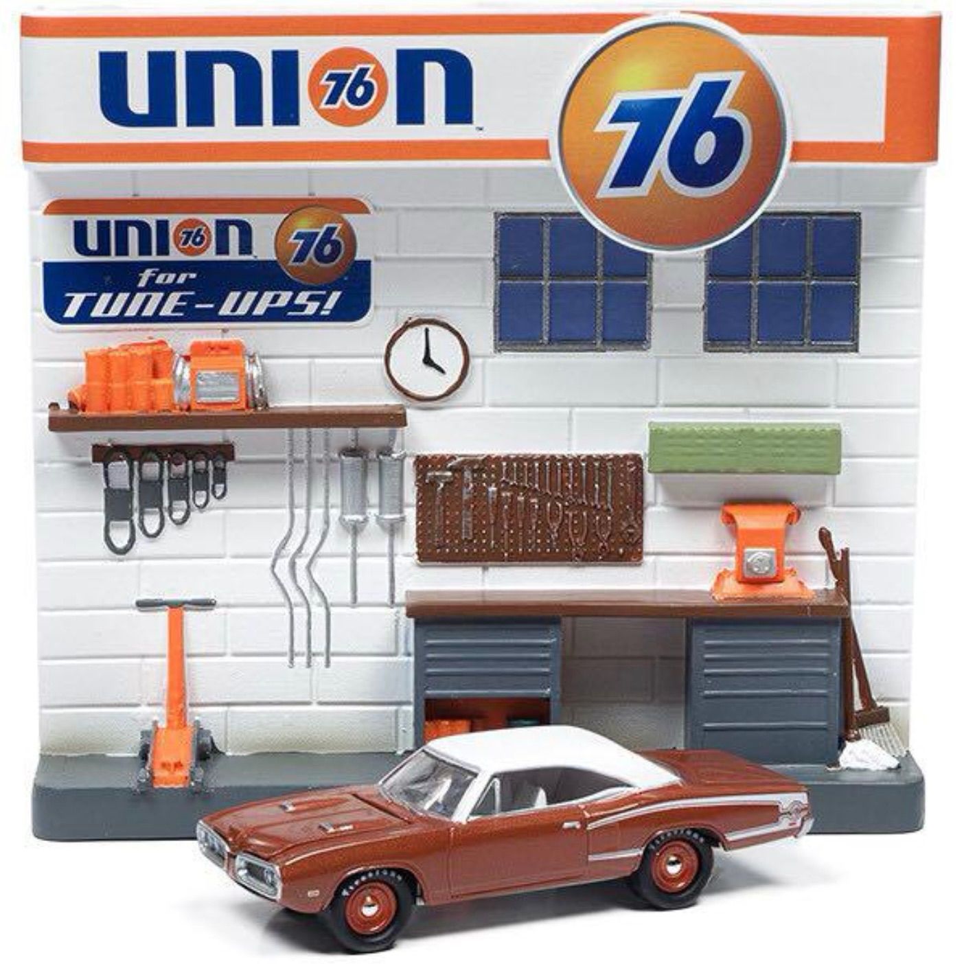 新品 🇺🇸 Union76 ジオラマ JOHNNY LIGHTNING 1970 ダッジ ジョニー