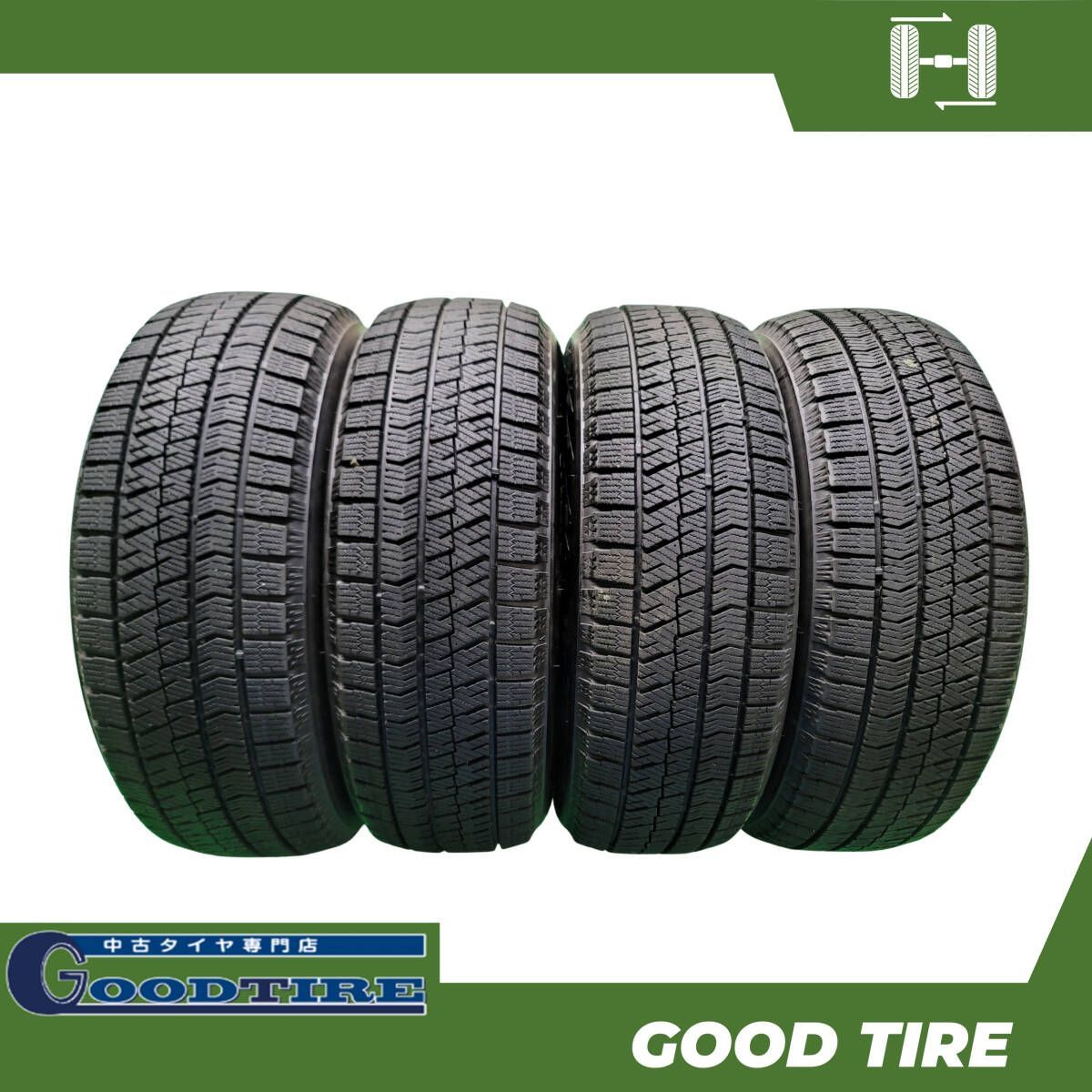 185 60R15 ブリヂストン BLIZZAK VRX2 4本 製 7.5分山 8分山 タイヤ アクア フィット シエンタ 6936