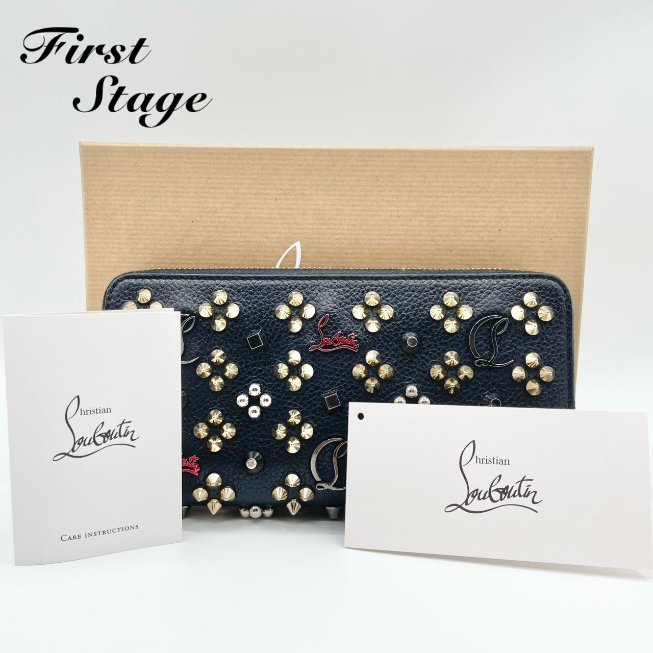 美品✨CHRISTIAN LOUBOUTIN クリスチャンルブタン 長財布 レディース