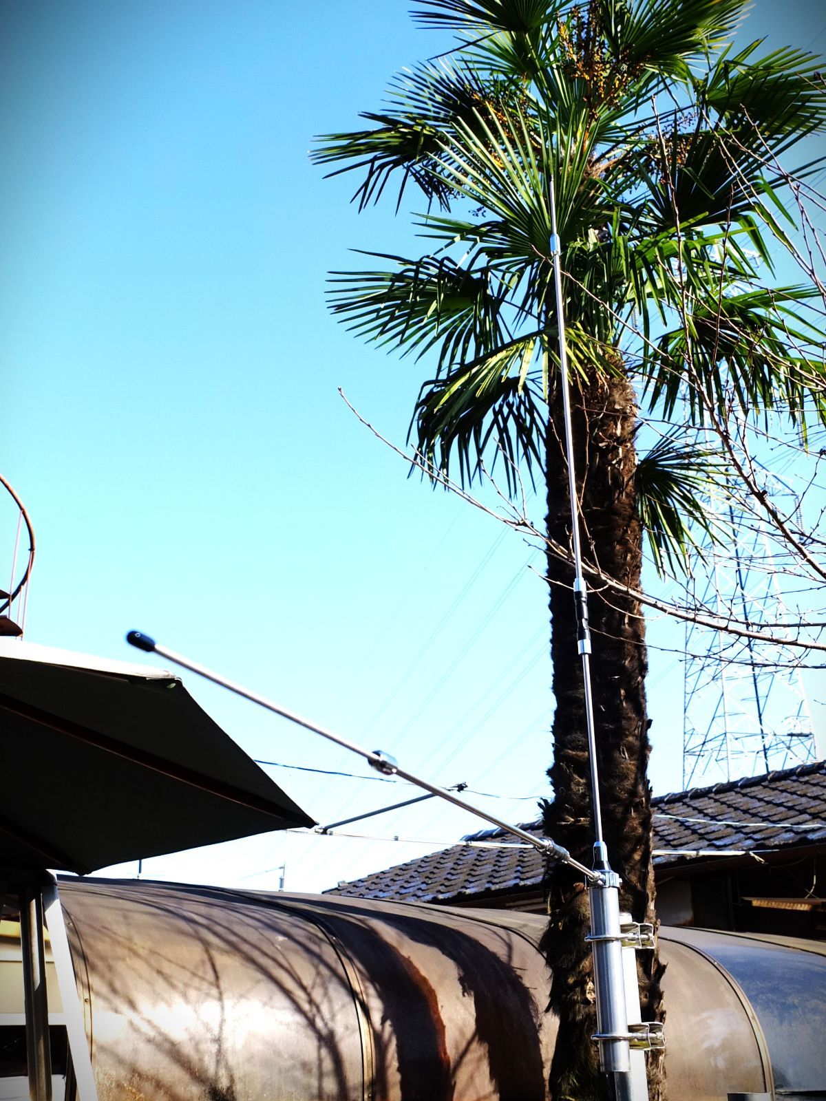 AM 26~28MHzステンレス製！コンパクト高性能GPアンテナ耐入力200W 26~28MHzステンレス製！コンパクト高性能GPアンテナ耐入力200W