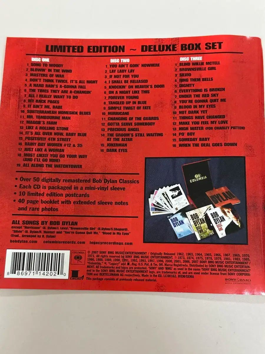 ボブ ディラン ／ Limited ベスト Deluxe 3CD ボックス セット ボブ