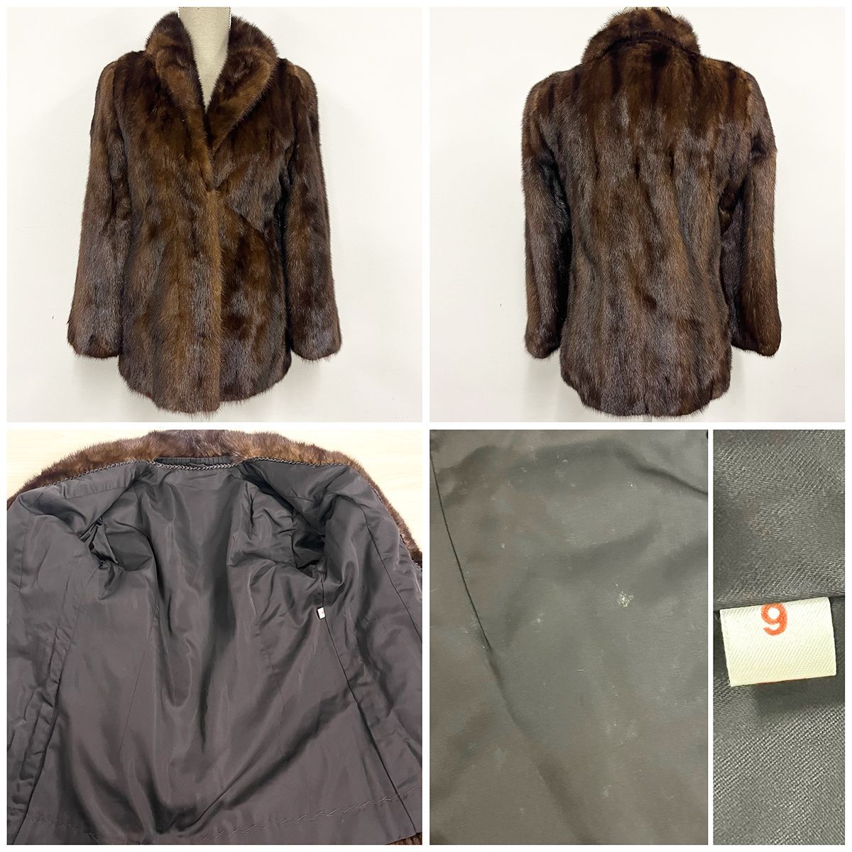 大特価 高級毛皮 8点まとめ売り サガミンク SAGA MINK BRONZE FUR 大
