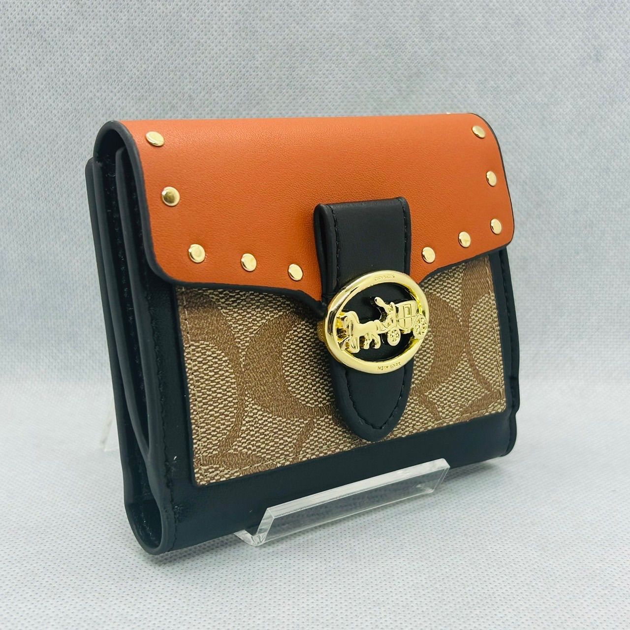 COACH ジョージー スモール ウォレット カラーブロック