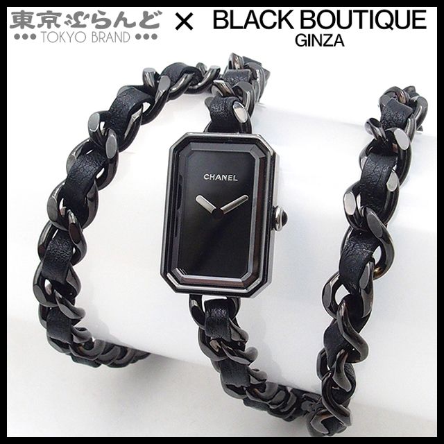 シャネル CHANEL プルミエール ロック H5320 ブラック ステンレススチール レザー 腕時計 レディース クォーツ 101809184