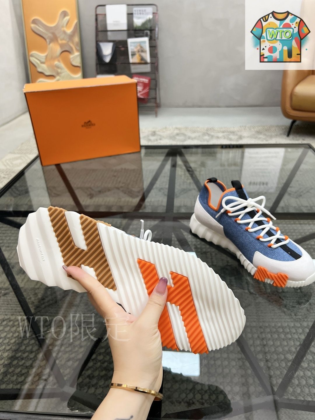 HERMES エルメス Bouncing スニーカー05-3 - メルカリ