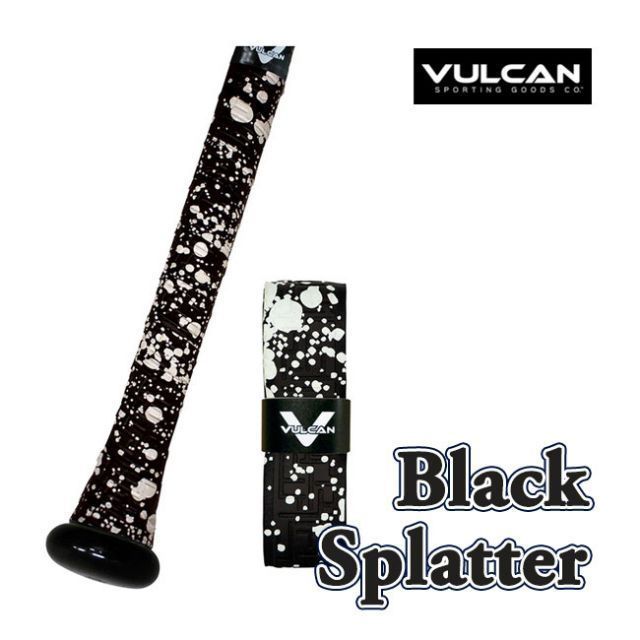 種類7:YellowSplatter(041)/0.50mm(薄目) VULCAN(バルカン) SPLATTER SERIES バット用 グリップテープ 野球 ベースボール バットアクセサリー 0.50／1.00／1.75mm 【メール便発送】