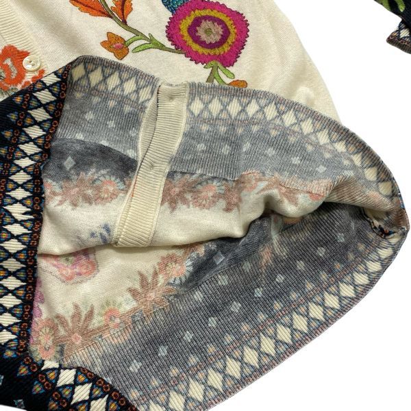 ◇ エトロ ETRO プリントカーディガン 長袖 花柄 ペイズリー柄