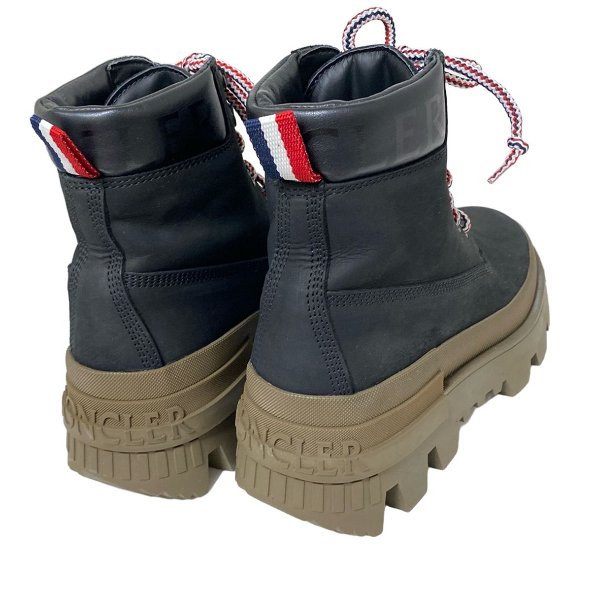 MONCLER(モンクレール) ショートブーツ 42 メンズ - 黒×白
